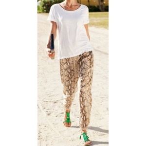 H&M Snake Print Joggers/Harem Pants